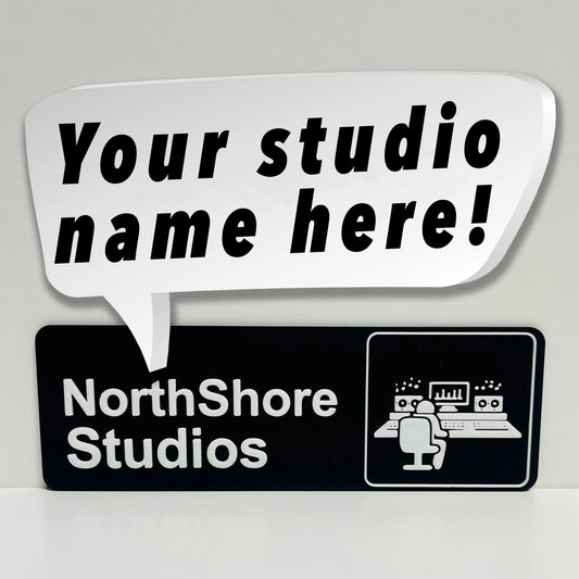 The Studio Sign - Custom Text! - The Chris Alan Designs